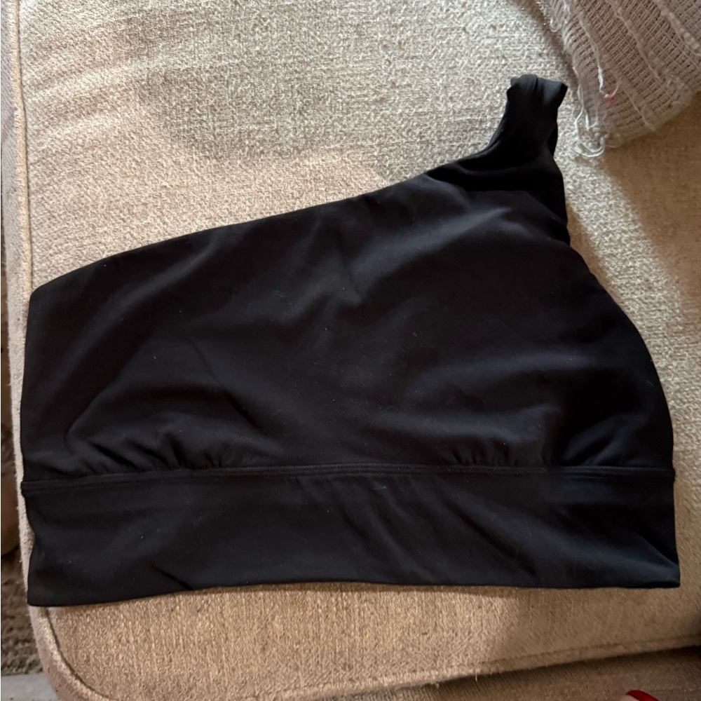 lululemon athletica Black One-Shoulder Sports Bra sz: 12 - Picture 2 of 4